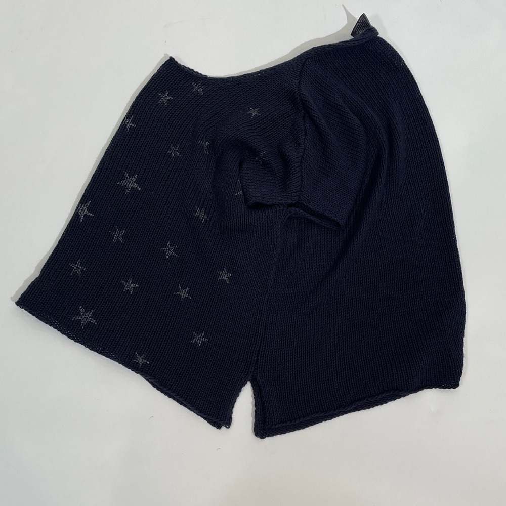 Wooden Ships Sweater Top Size XS Navy Starfish Print - Picture 8 of 8